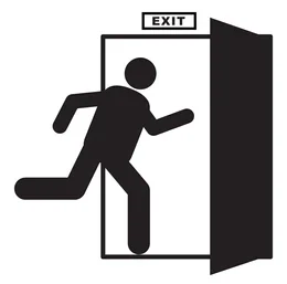 Fire exit doors