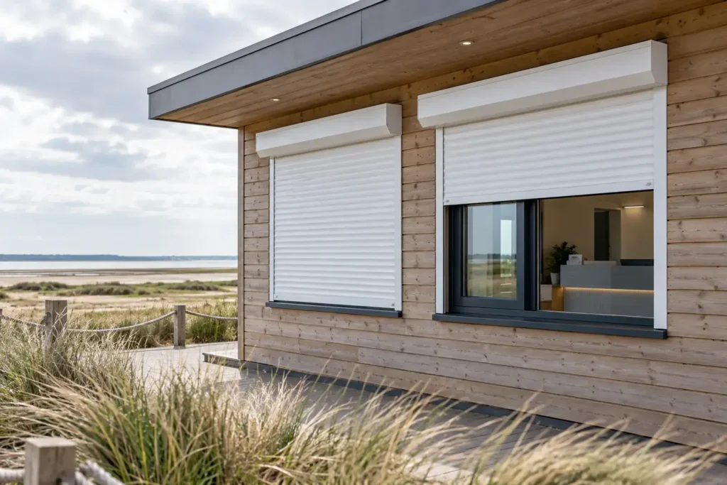 Seaside reception roller shutters