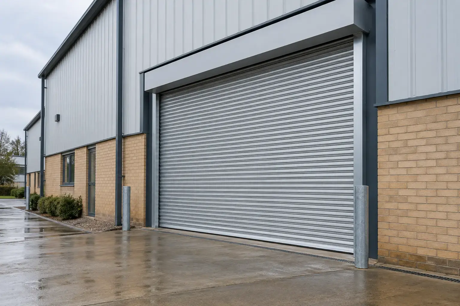 Silver Roller Shutter Food Unit